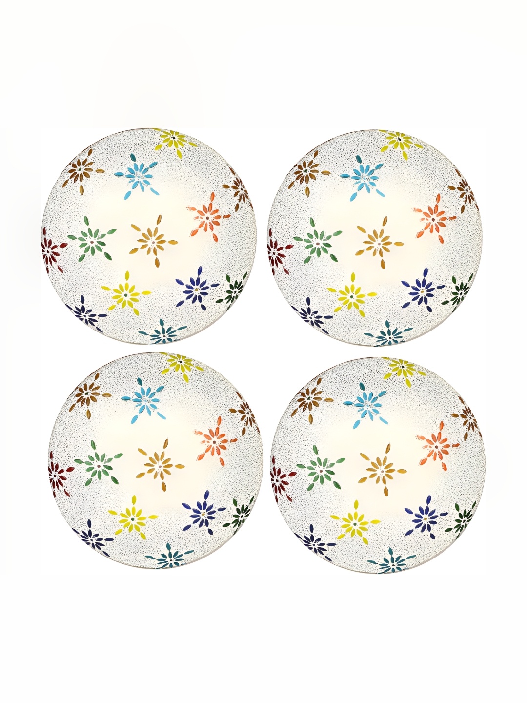 

Afast White 4 Pieces Printed Glass Ceiling Lamps