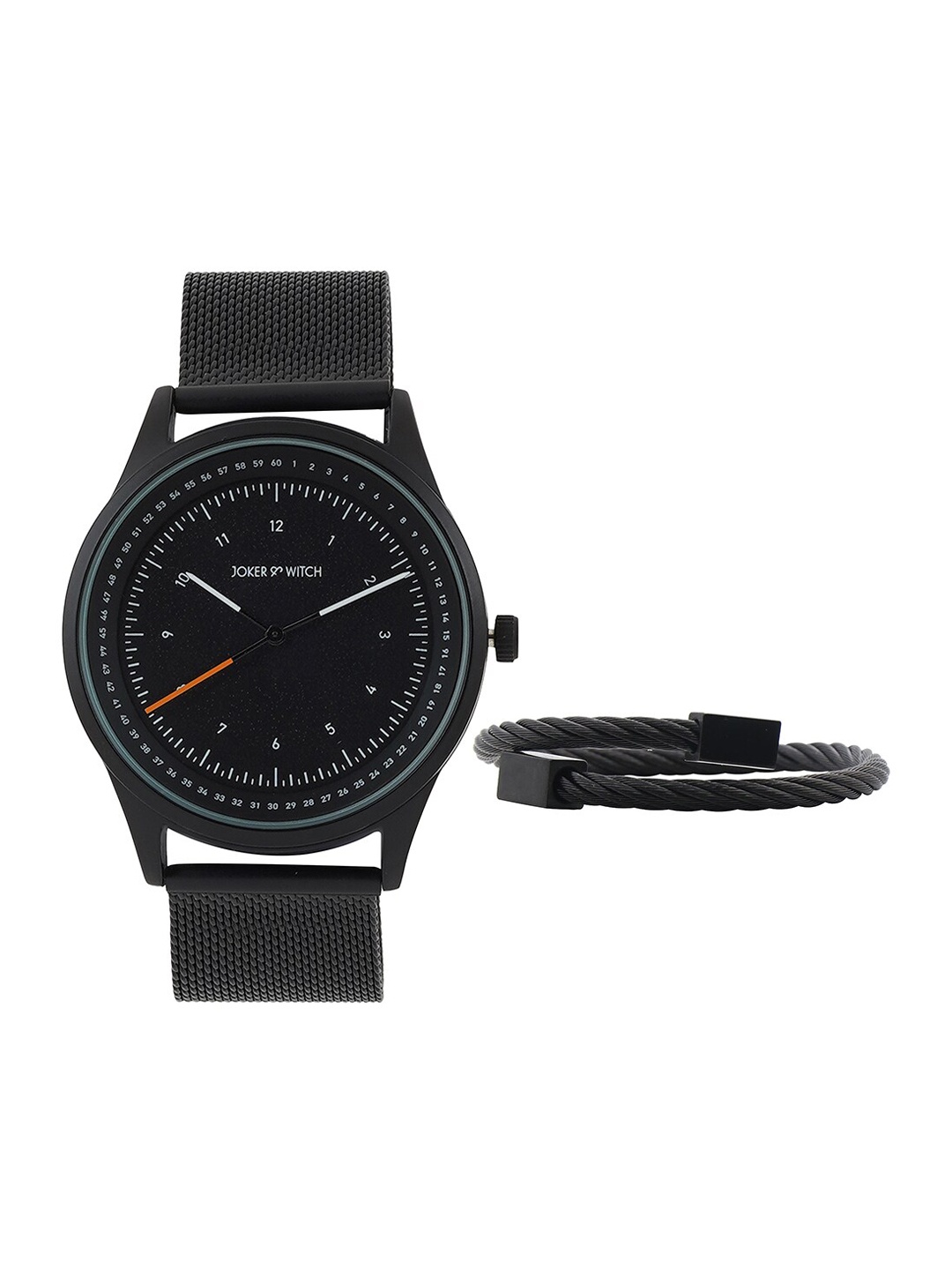 

JOKER & WITCH Men Watch Gift Set JWMBS73, Black