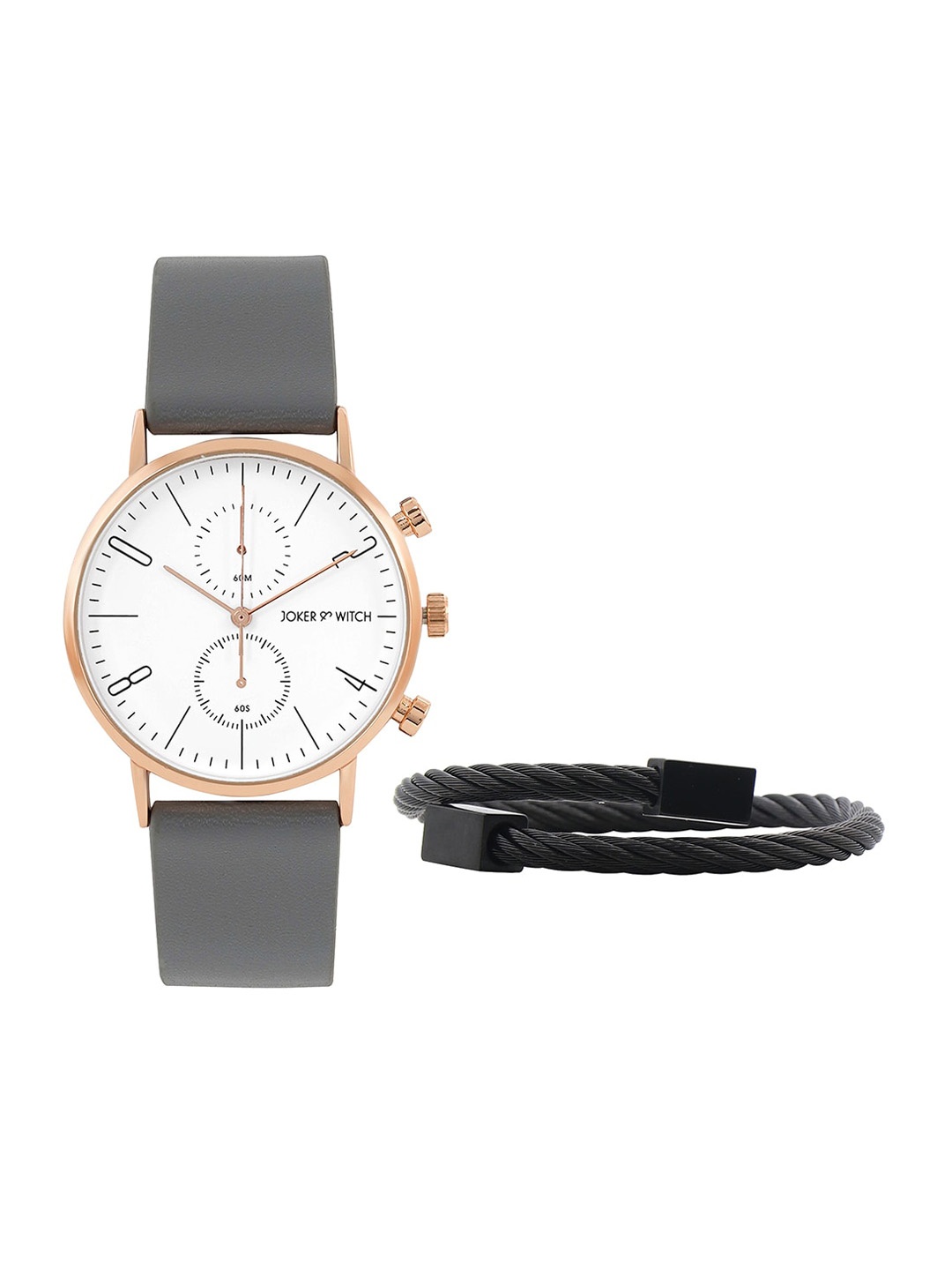 

JOKER & WITCH Men Watch Gift Set JWMBS67, Grey