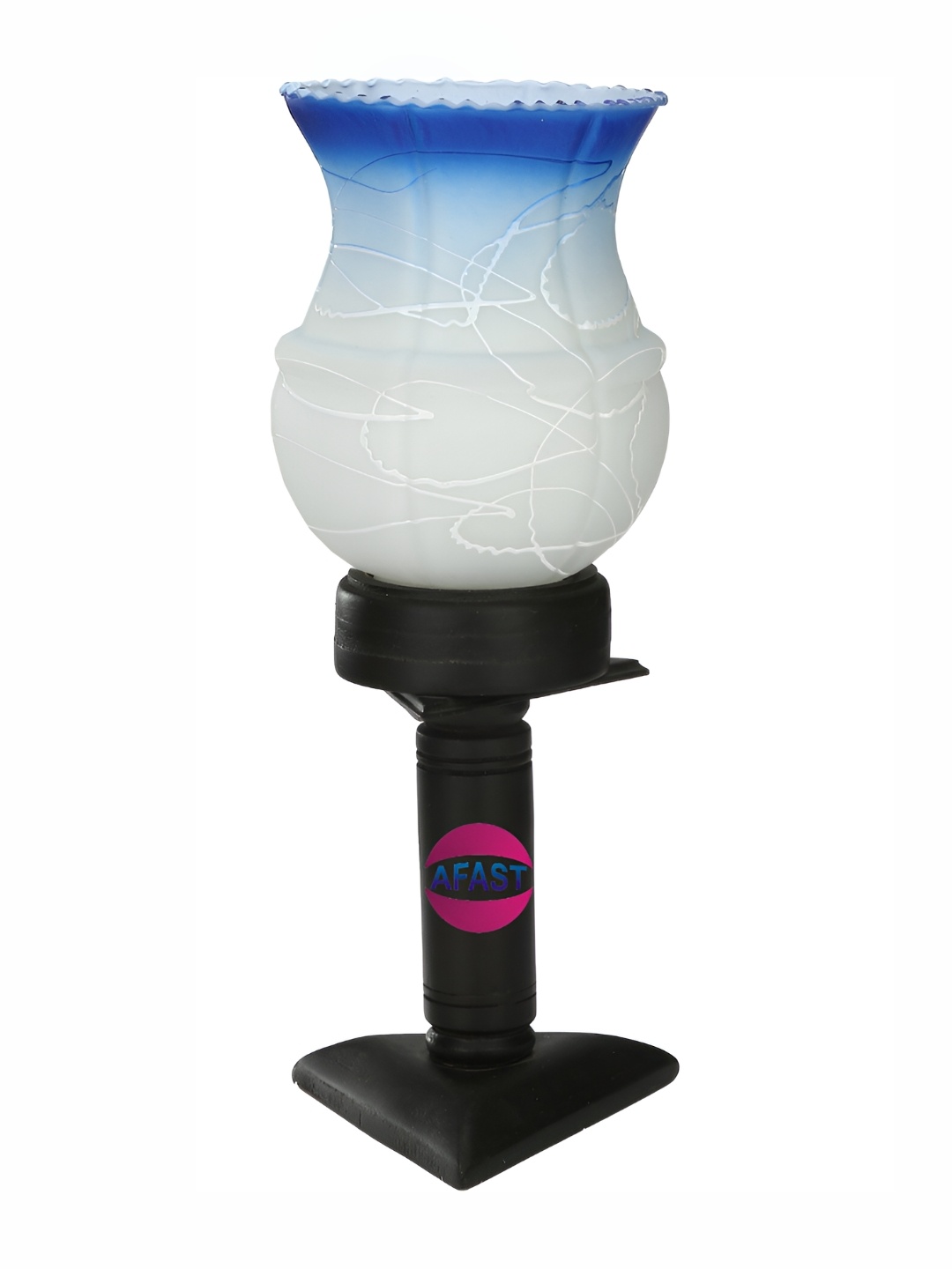 

Afast White & Blue Textured Abstract Shaped Table Lamp