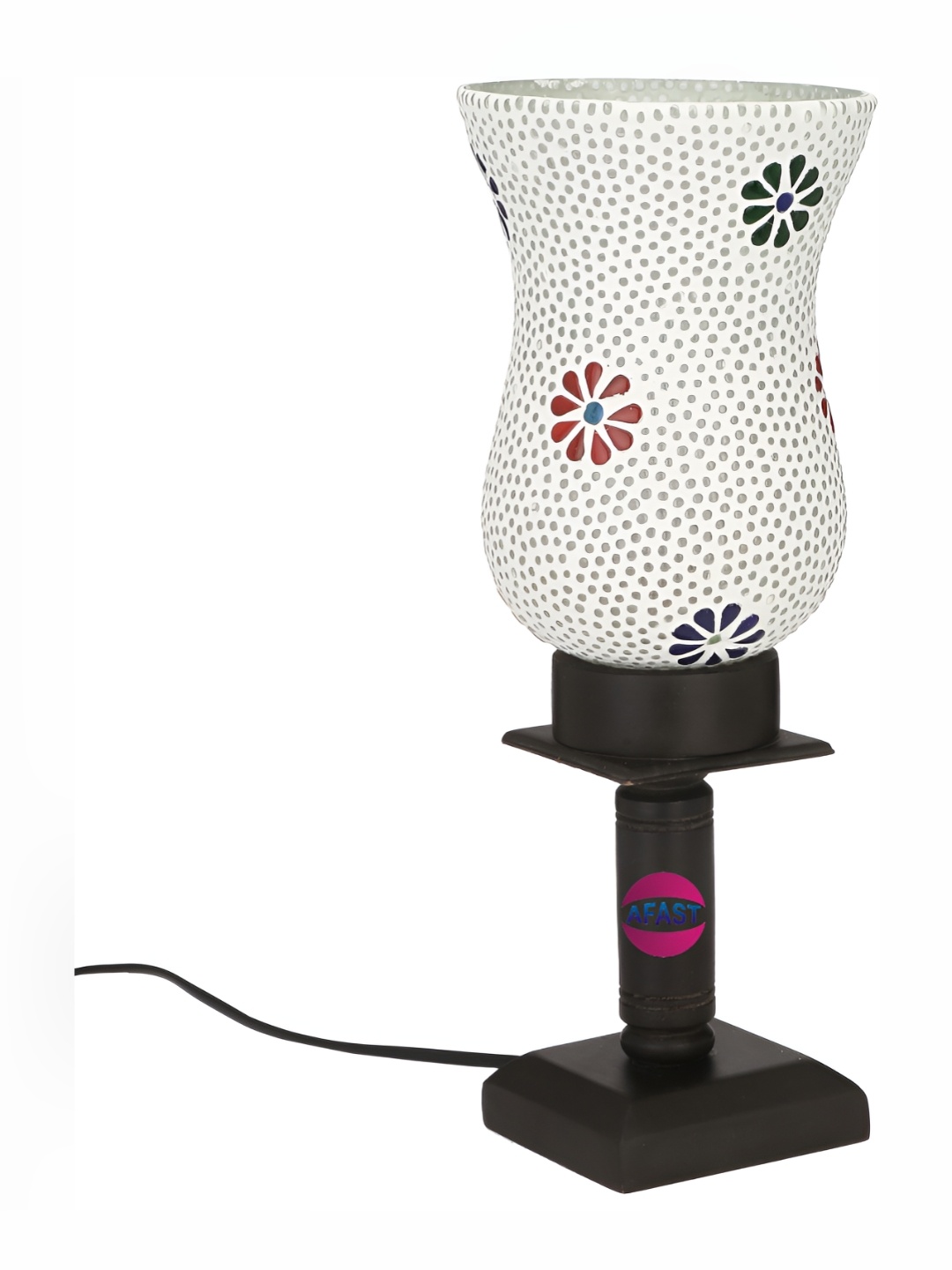 

Afast White & Blue Textured Abstract Table Lamp