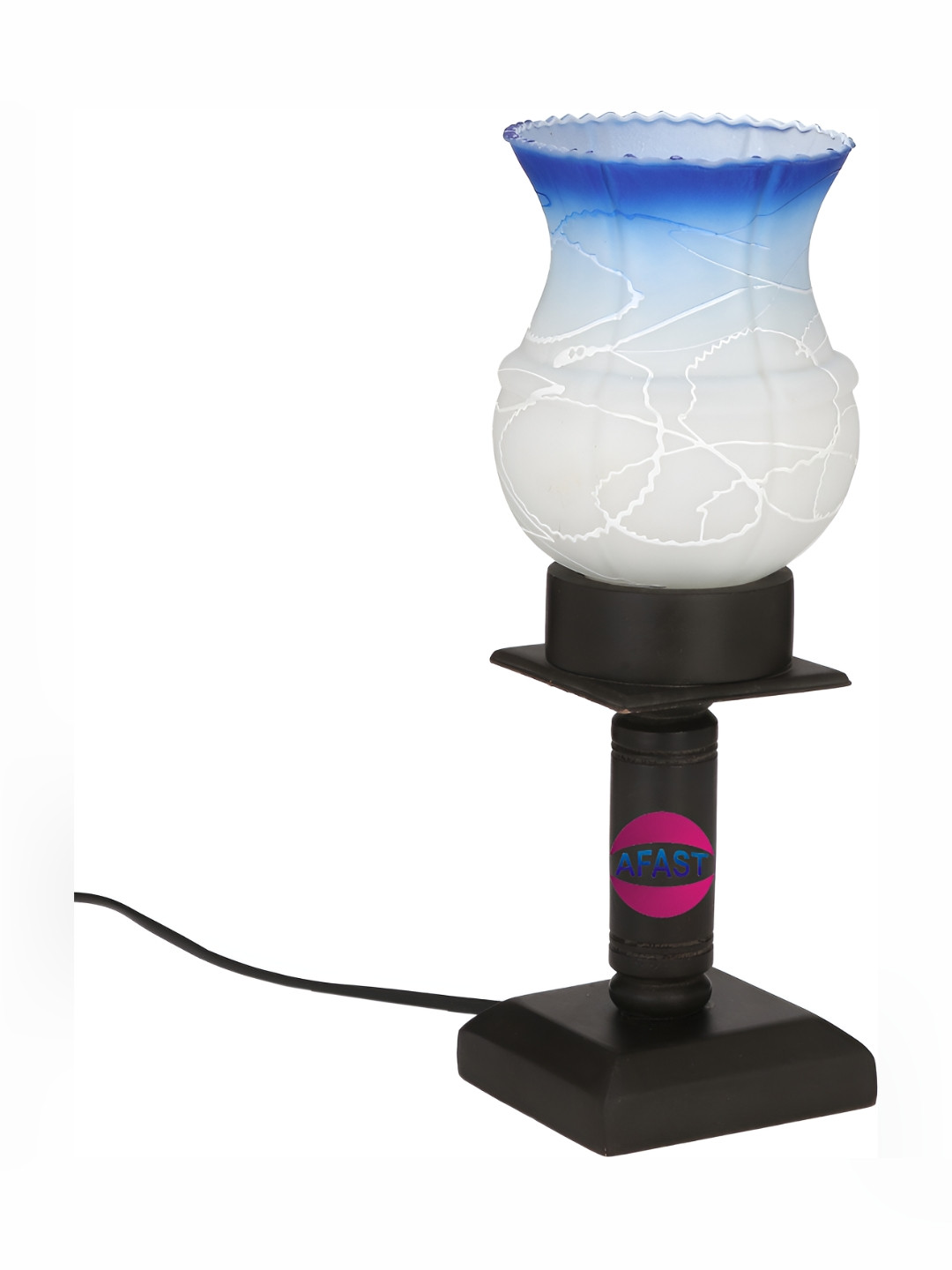 

Afast White & Blue Contemporary Glass Table Lamps