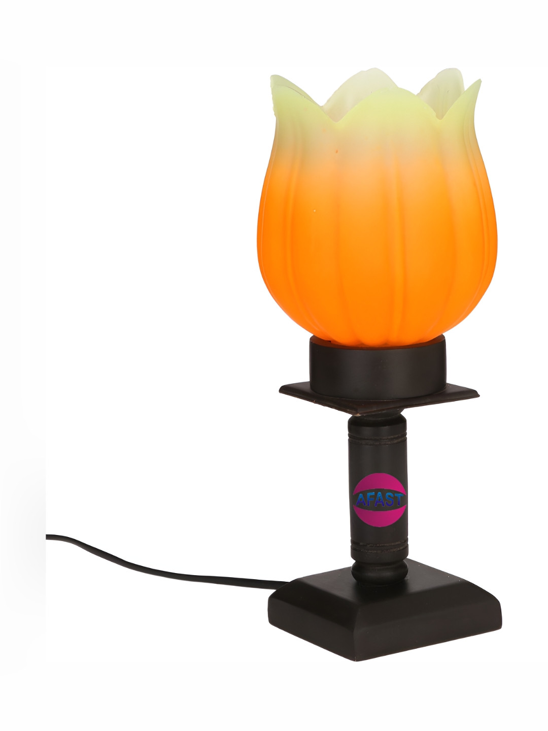 

Afast Black Orange Textured Abstract Shaped Table Lamp