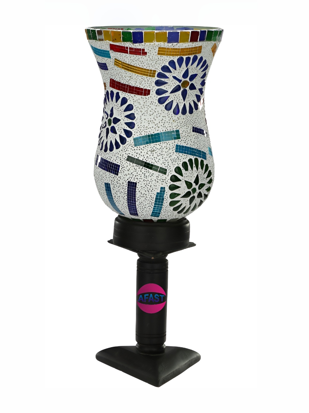 

Afast Blue Yellow Printed Bell Table Lamp