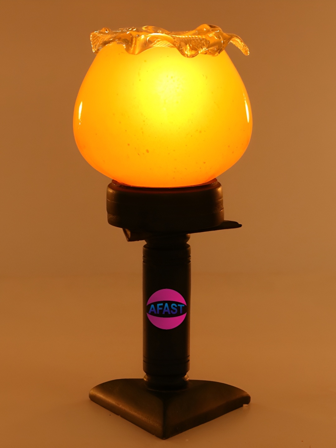 

Afast Black Orange Solid Bell Table Lamp