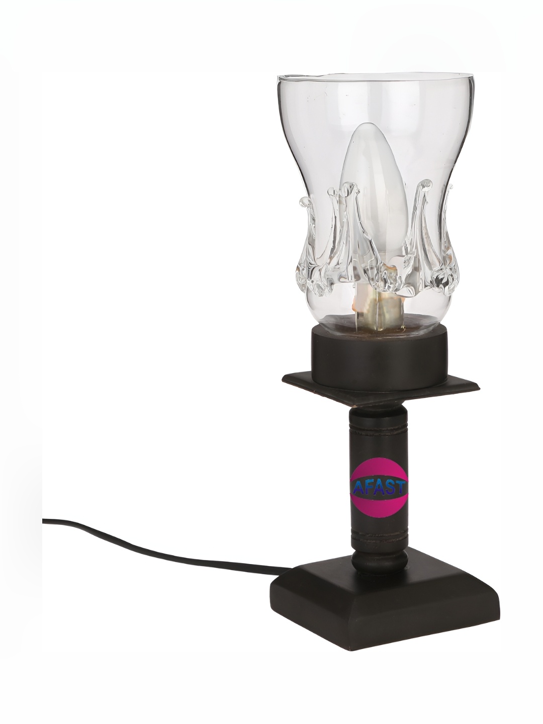 

Afast Transparent Textured Frustum Glass Table Lamp
