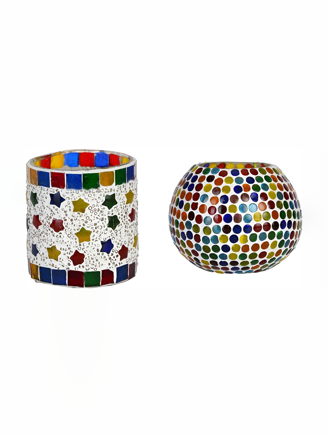 

Afast Red & Blue 2 Pcs Candle Holder