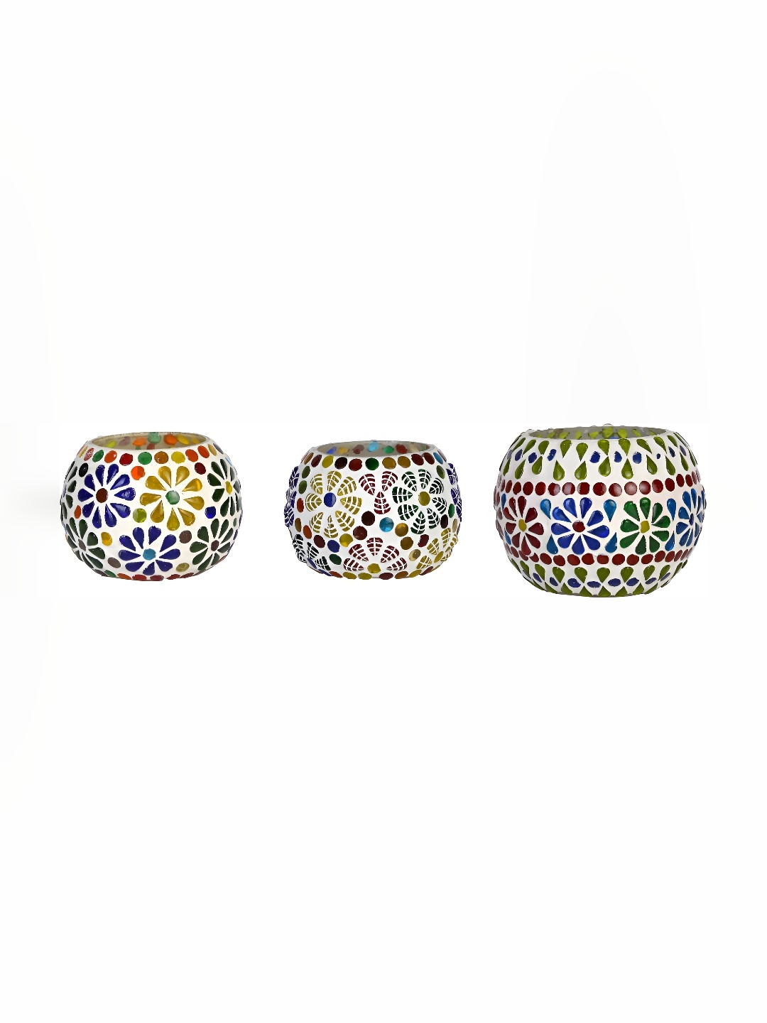 

Afast White & Red 2 Pcs Candle Holder