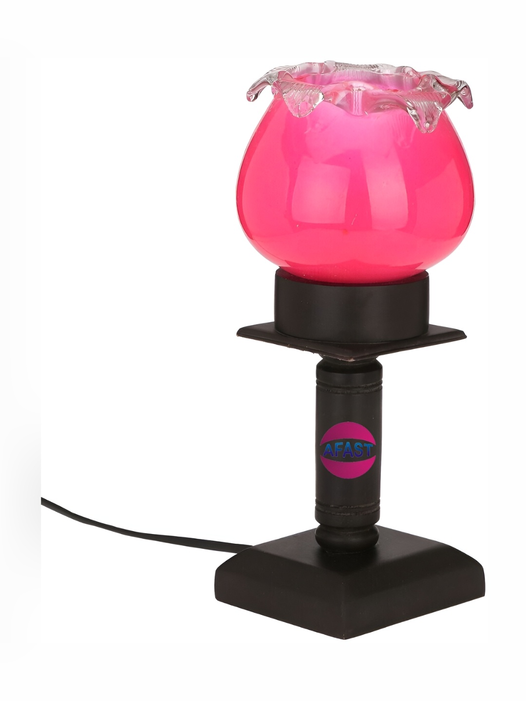 

Afast Pink & Black Textured Bell Table Lamp
