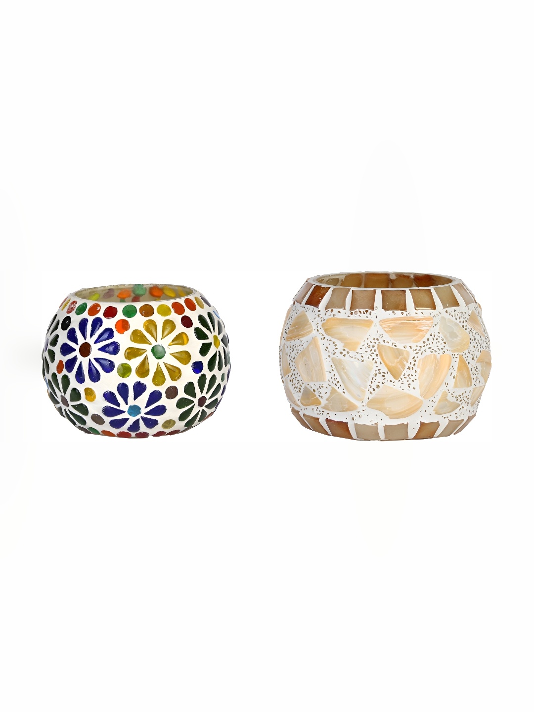 

Afast White & Red 2 Pcs Candle Holder
