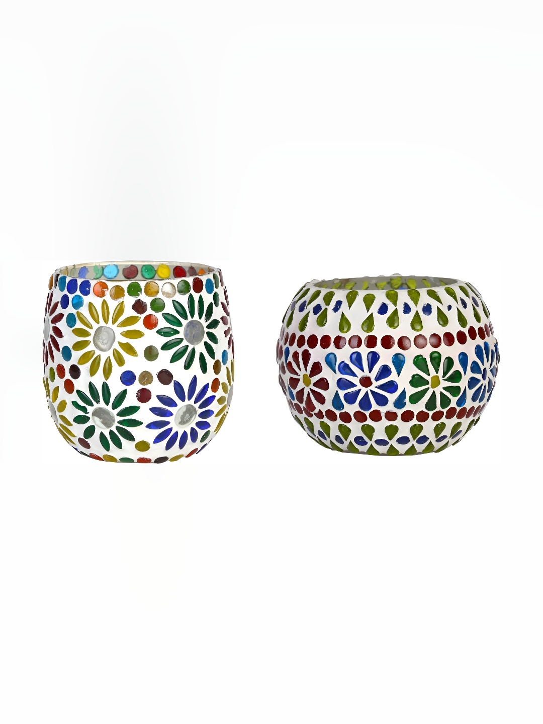 

Afast White & Red 2 Pcs Candle Holder