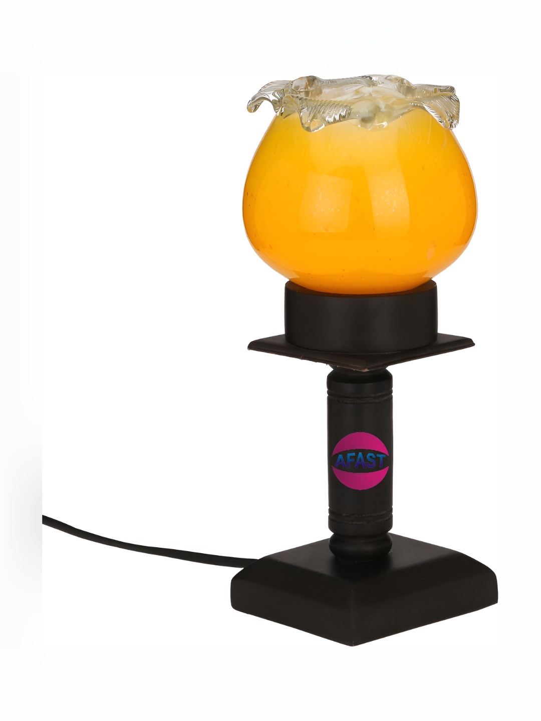 

Afast Orange & Black Textured Cylinder Table Lamp