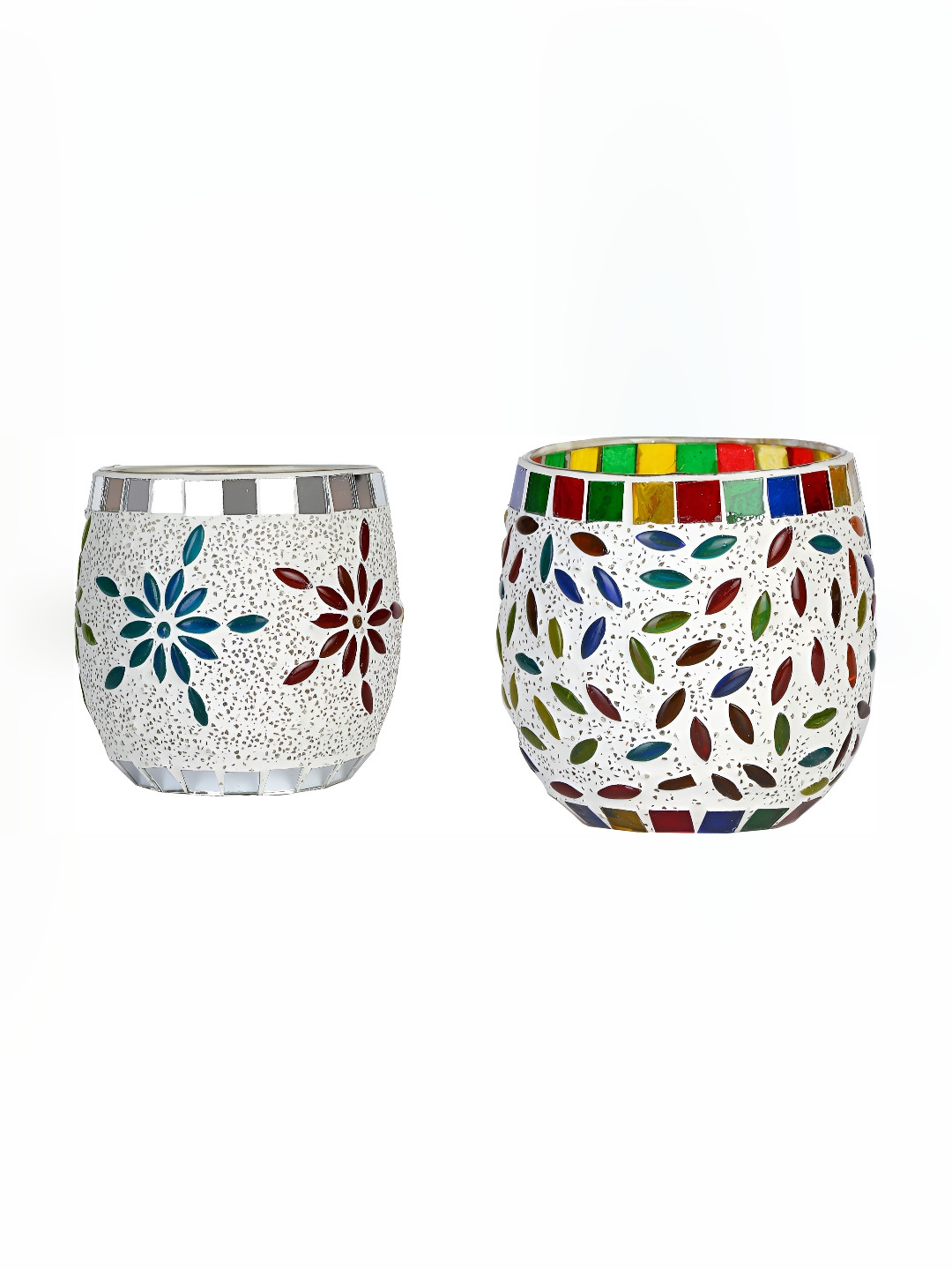 

Afast White Printed Candle Holder