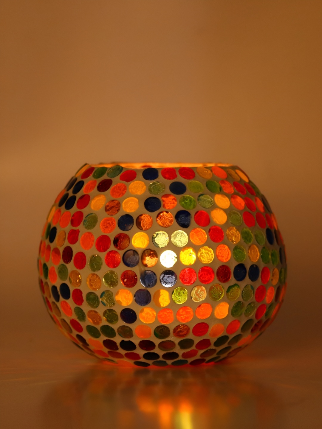 

Afast White Printed Candle Holder