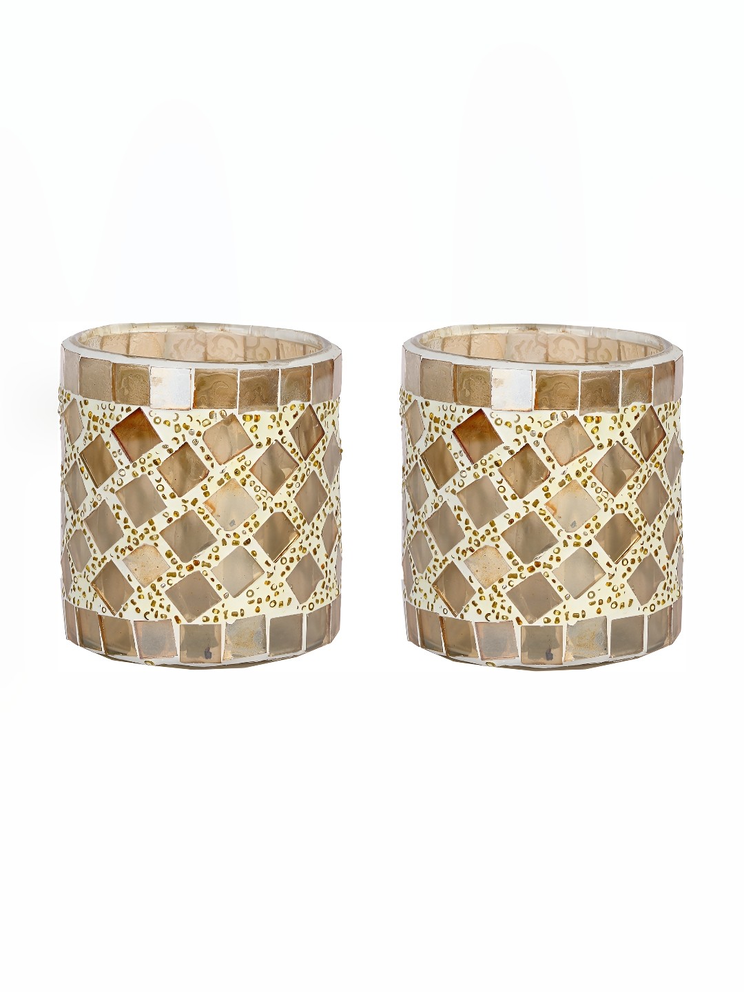 

Afast Off White Chips & Beads Candle Holder