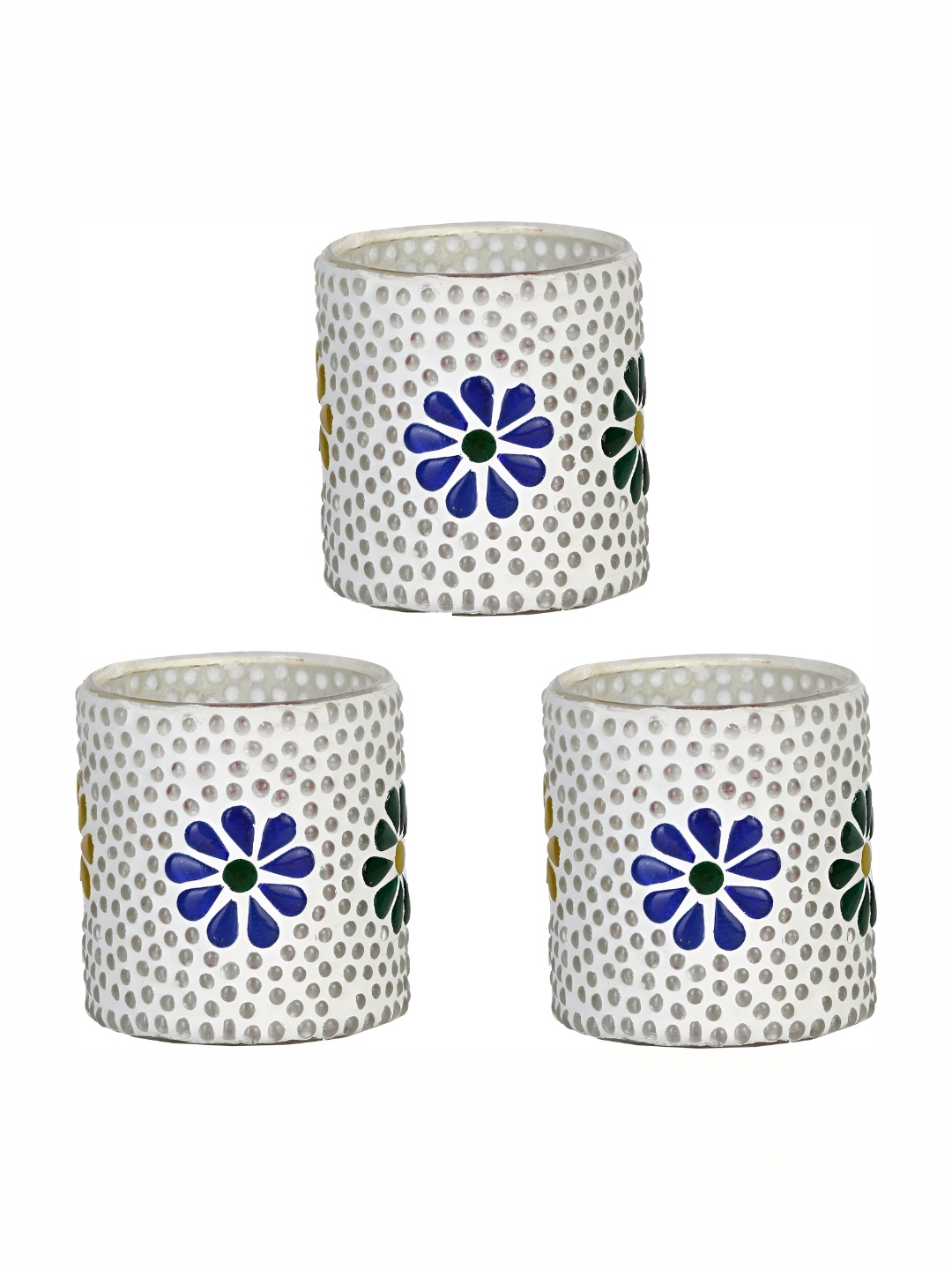 

Afast White & Red 3 Pcs Candle Holder