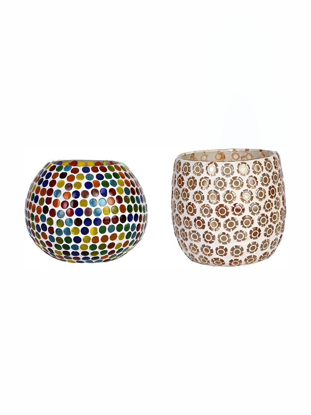 

Afast White & Red 2 Pcs Candle Holder