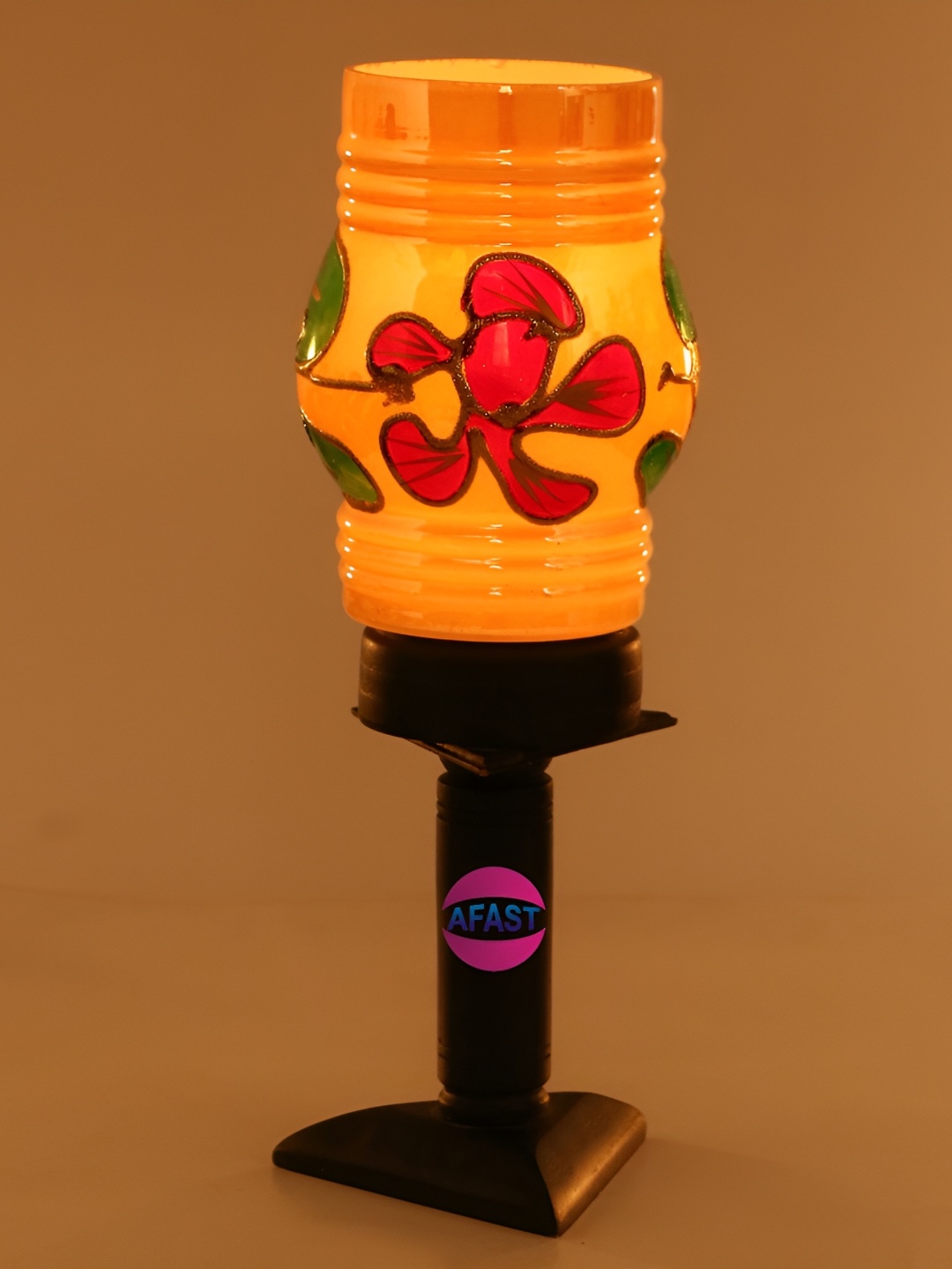 

Afast Beige & Black Textured Cylinder Table Lamp