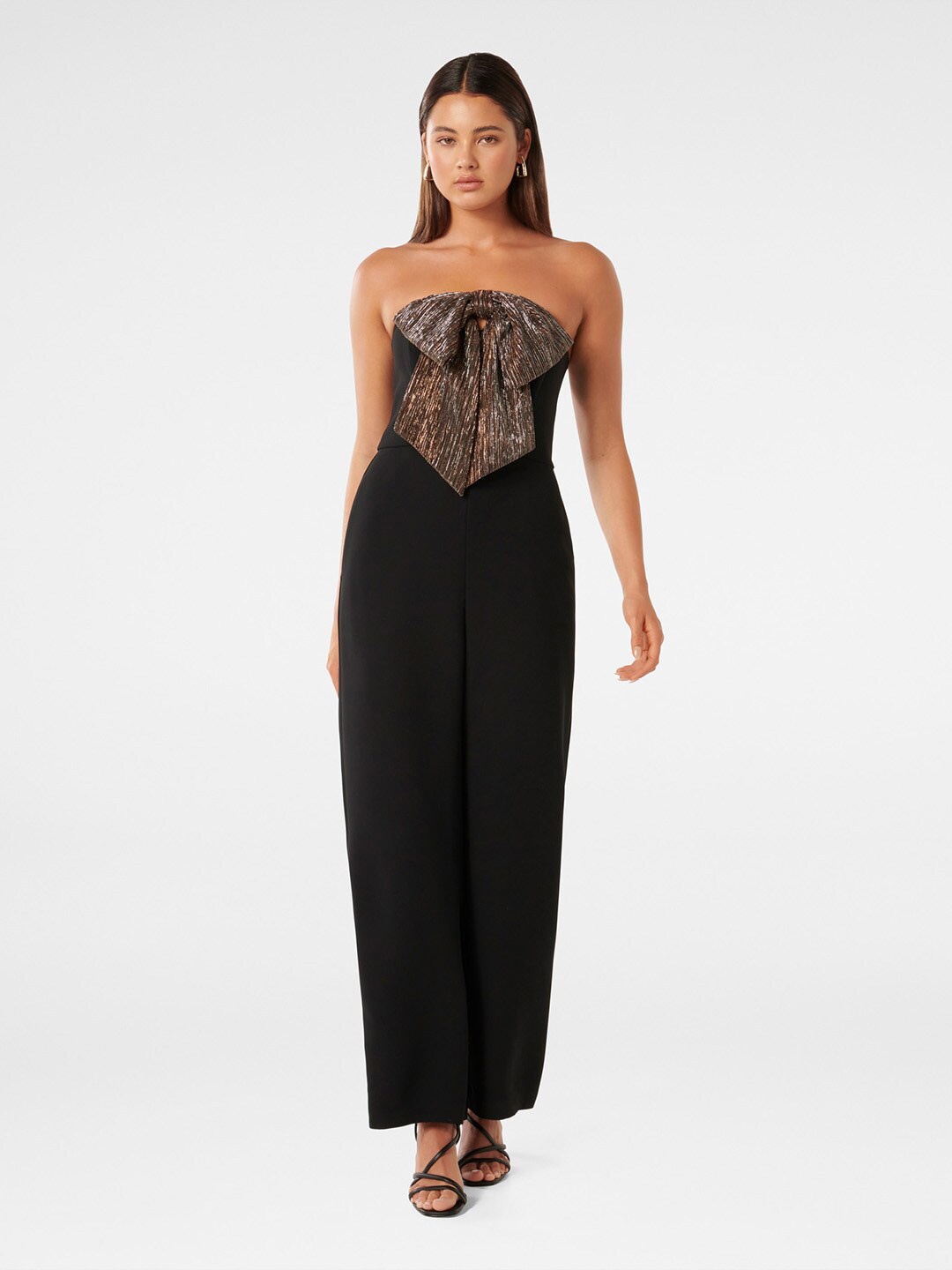 

Forever New Strapless Basic Jumpsuit, Black