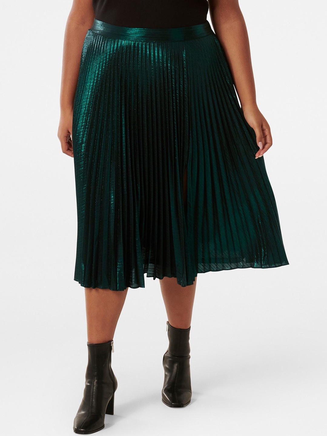 

Forever New Flared Midi Length Skirt, Green