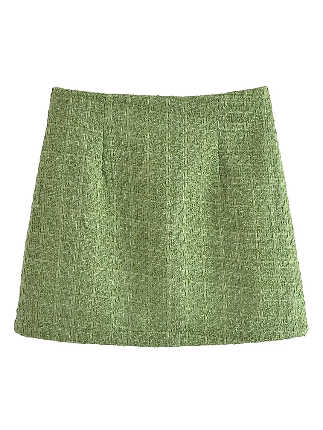 

LULU & SKY Self-Design A-Line Mini Skirt, Green