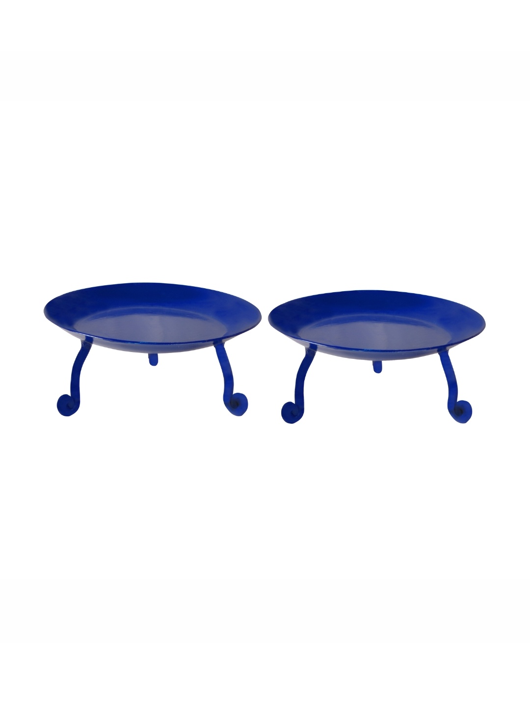 

Lal Haveli Blue 2Pcs Metal Tealight Candle Holder