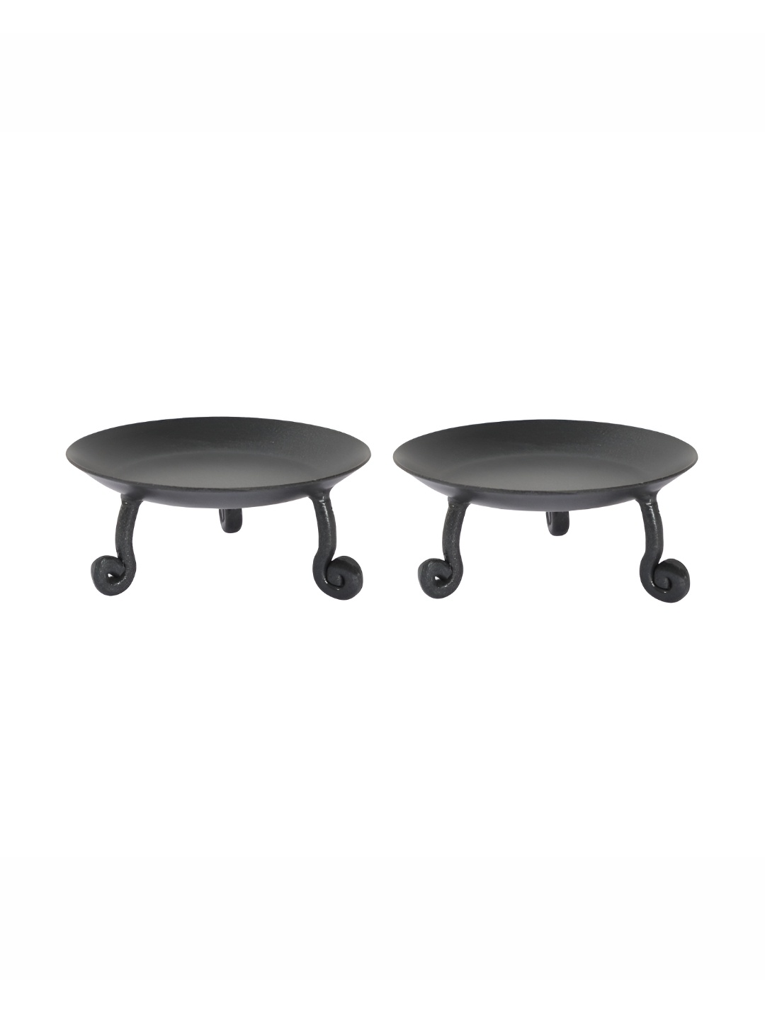 

Lal Haveli Grey Melange 2Pcs Metal Tealight Candle Holder