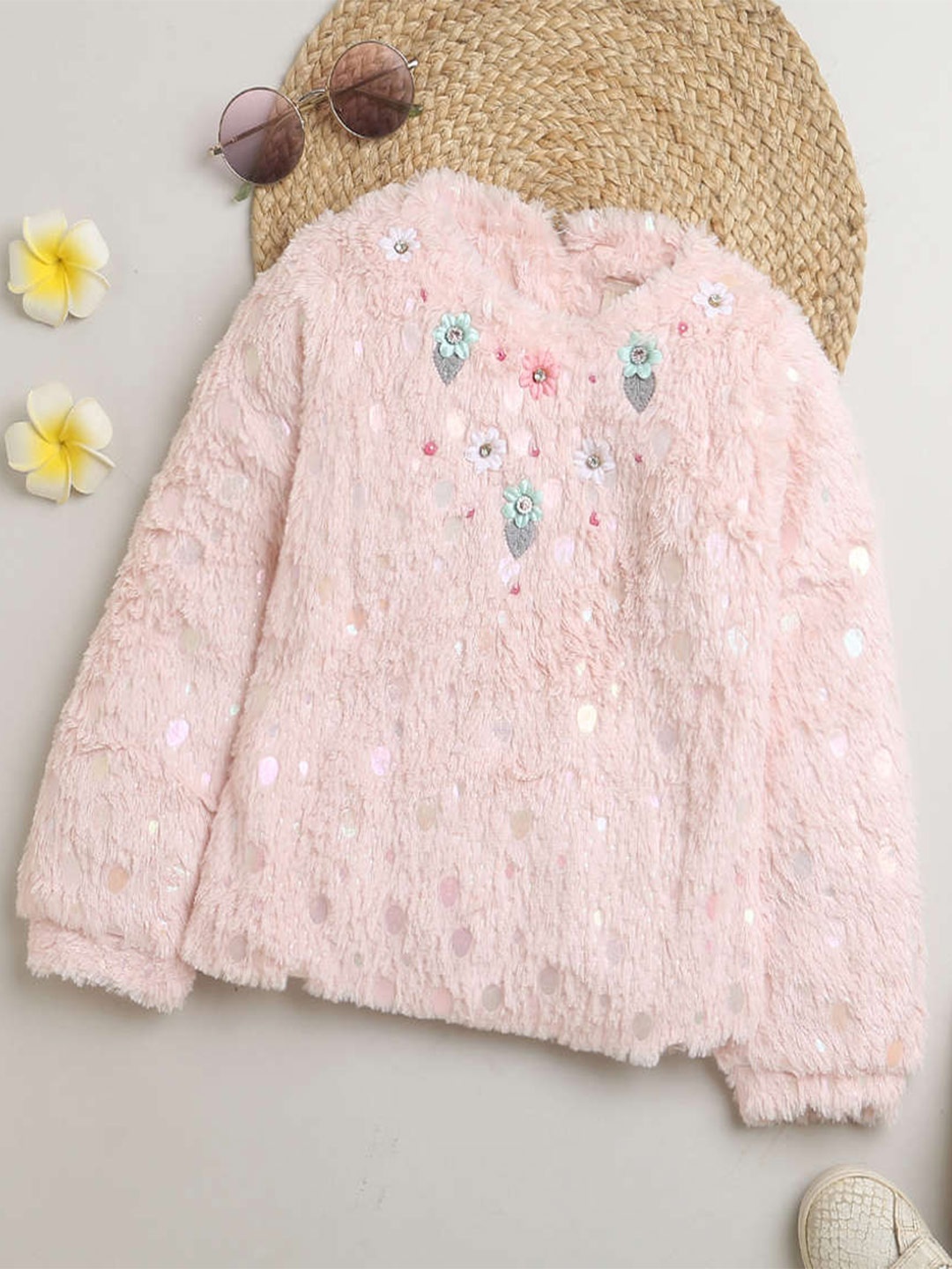 

Tiny Girl Embellished Top, Peach