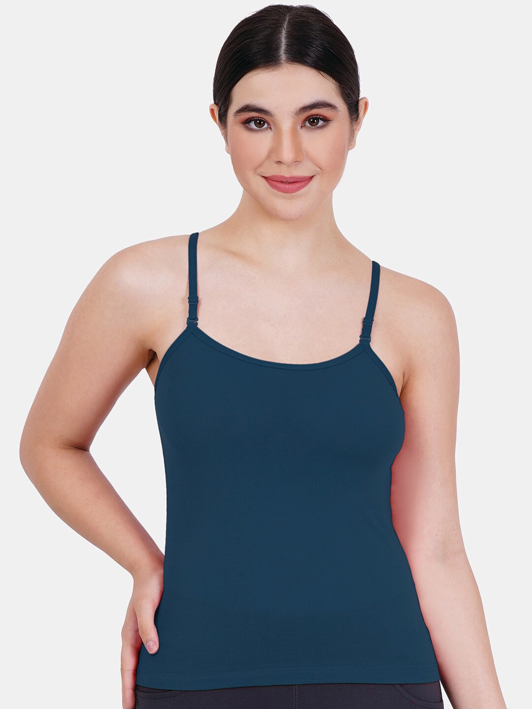

Reveira Shoulder Straps Non Padded Camisoles, Teal