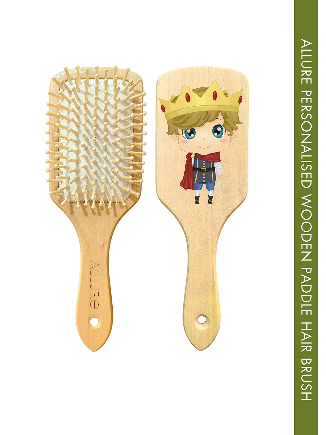 

ALLURE Prince Printed Paddle Hair Brush, Brown