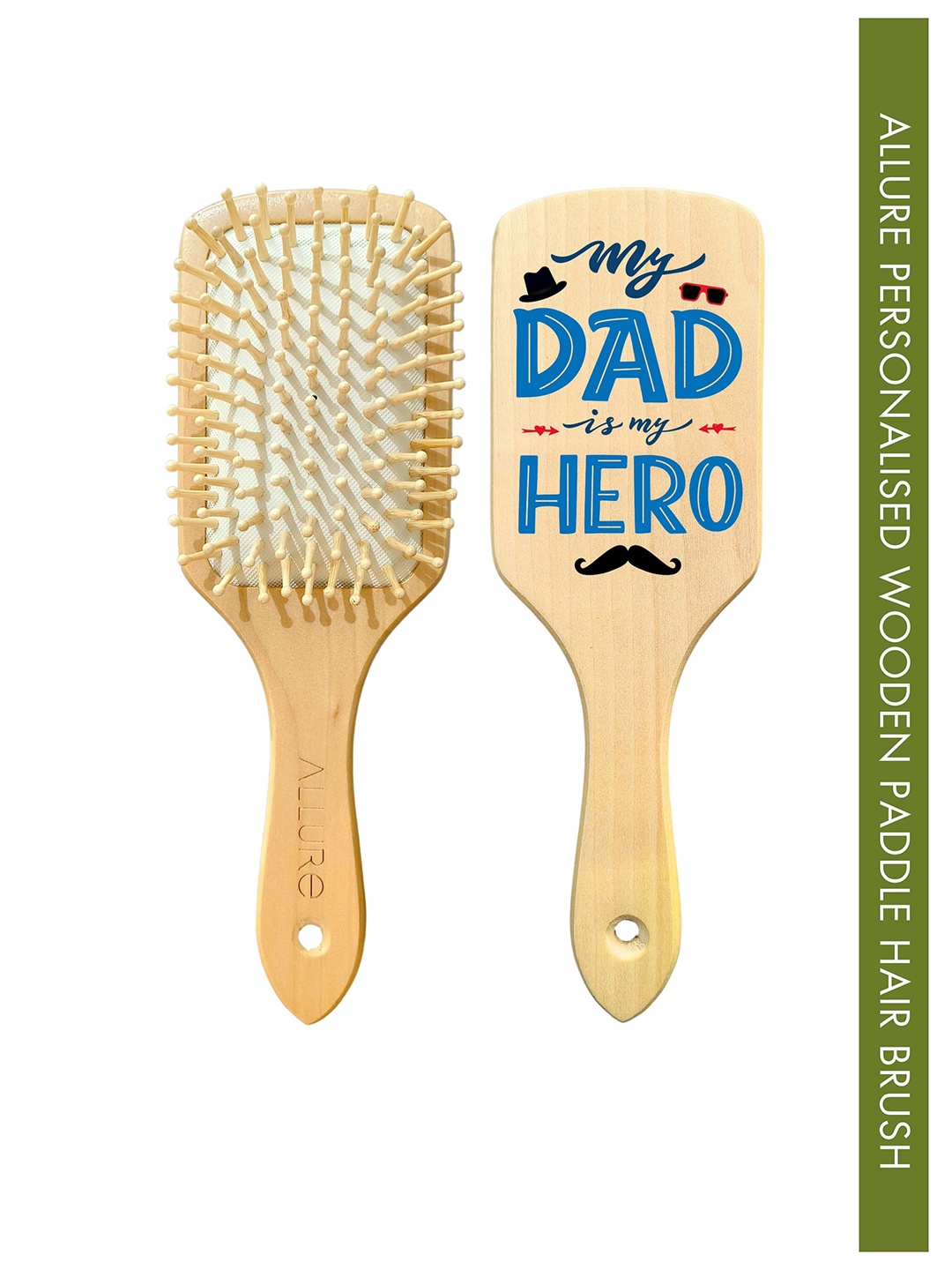 

ALLURE Printed Paddle Hair Brush, Brown