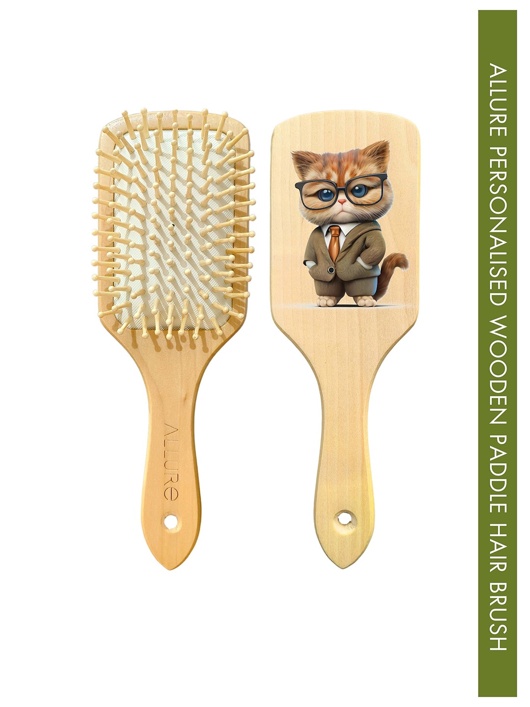 

ALLURE Printed Paddle Hair Brush, Brown