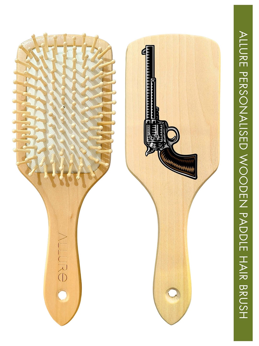 

ALLURE Printed Paddle Hair Brush, Brown