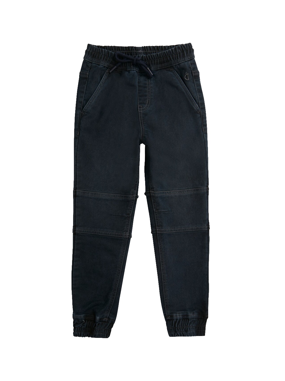 

Gini and Jony Boys Mid Rise Clean Look Cotton Jeans, Black