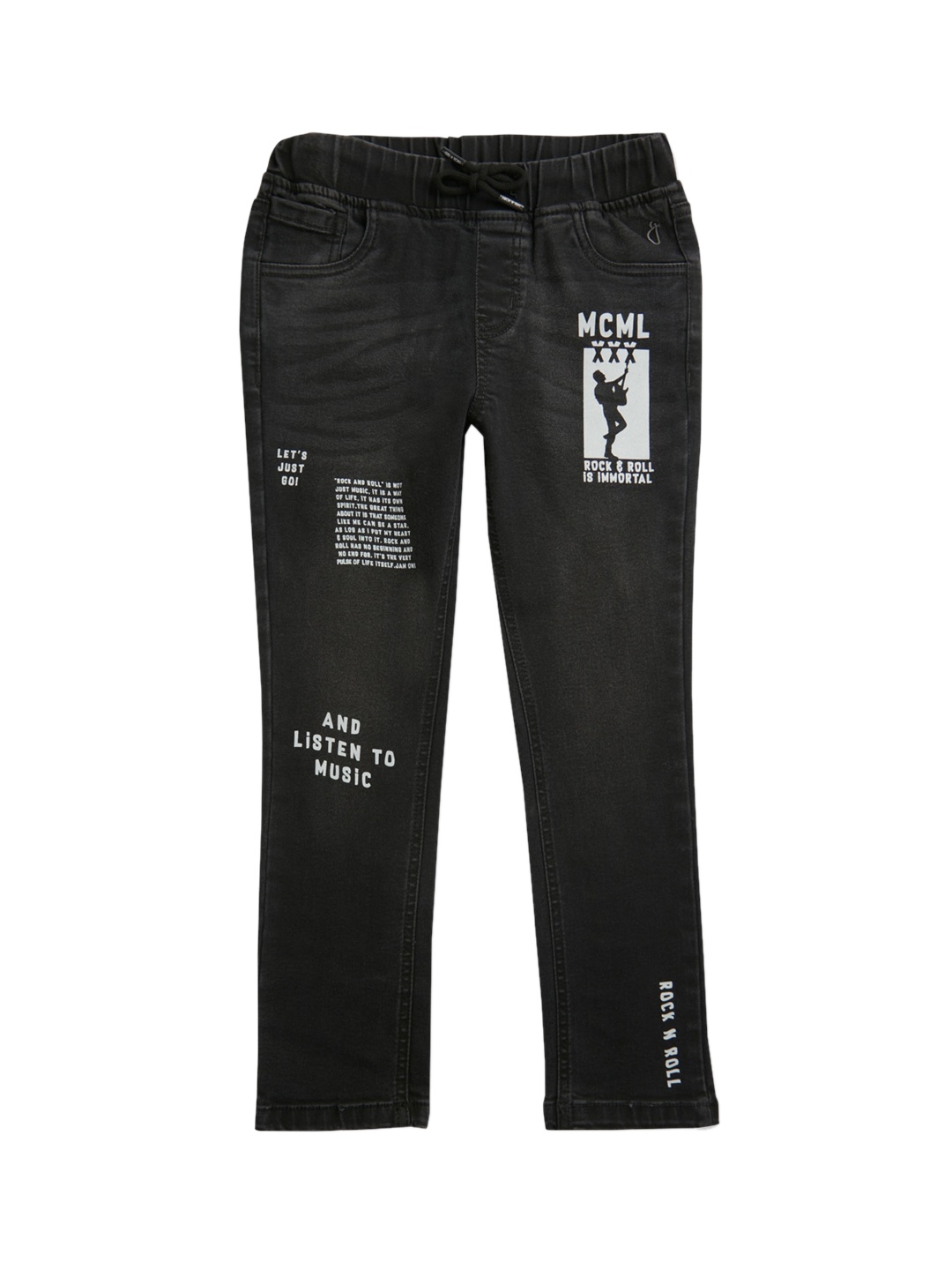 

Gini and Jony Boys Clean Look Mid-Rise Jeans, Black