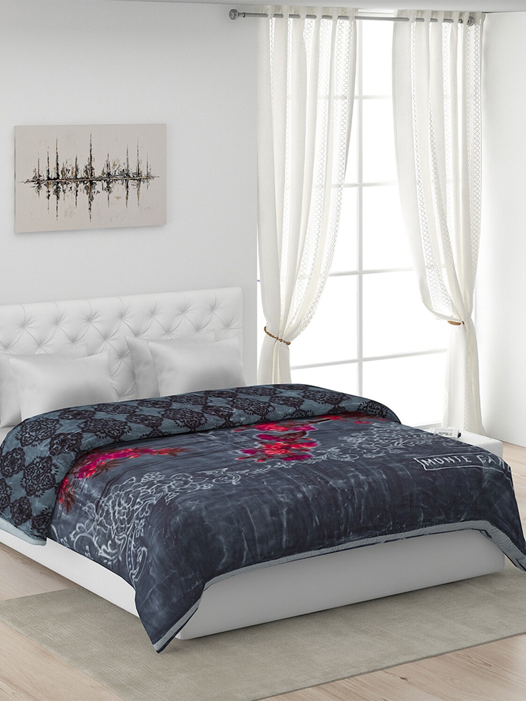 

Monte Carlo Grey Heavy Winter Double Bed Blanket
