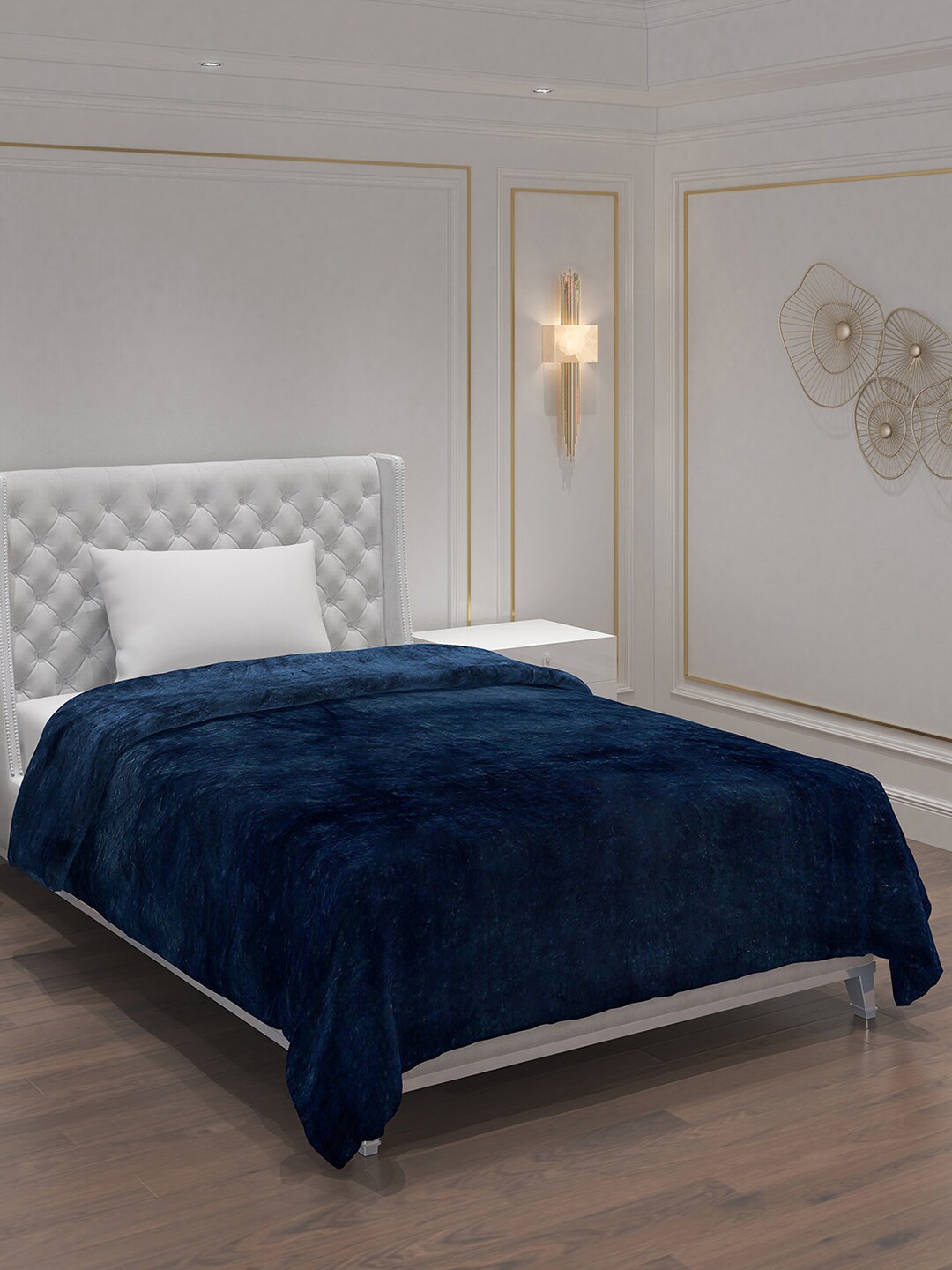 

Monte Carlo Teal AC Room 233 GSM Double Bed Blanket