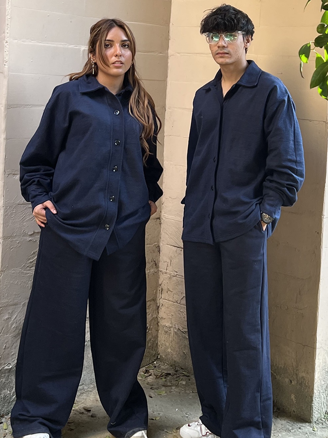 

Obleka Shirt With Trousers Co-Ords, Navy blue