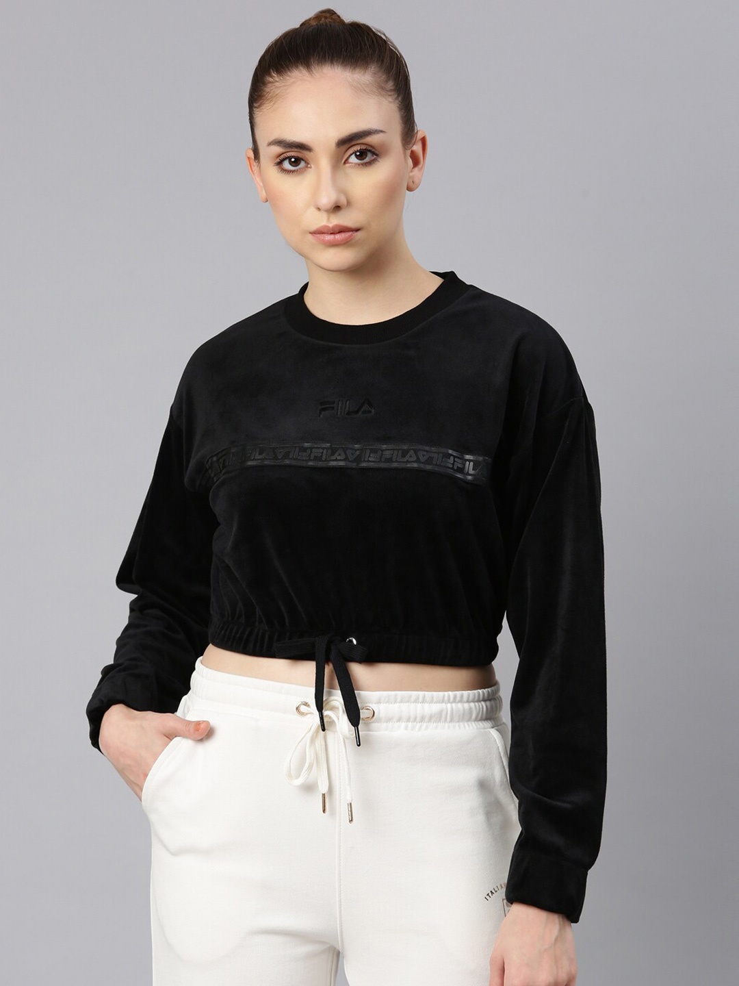 

FILA Women Black Sweatshirt