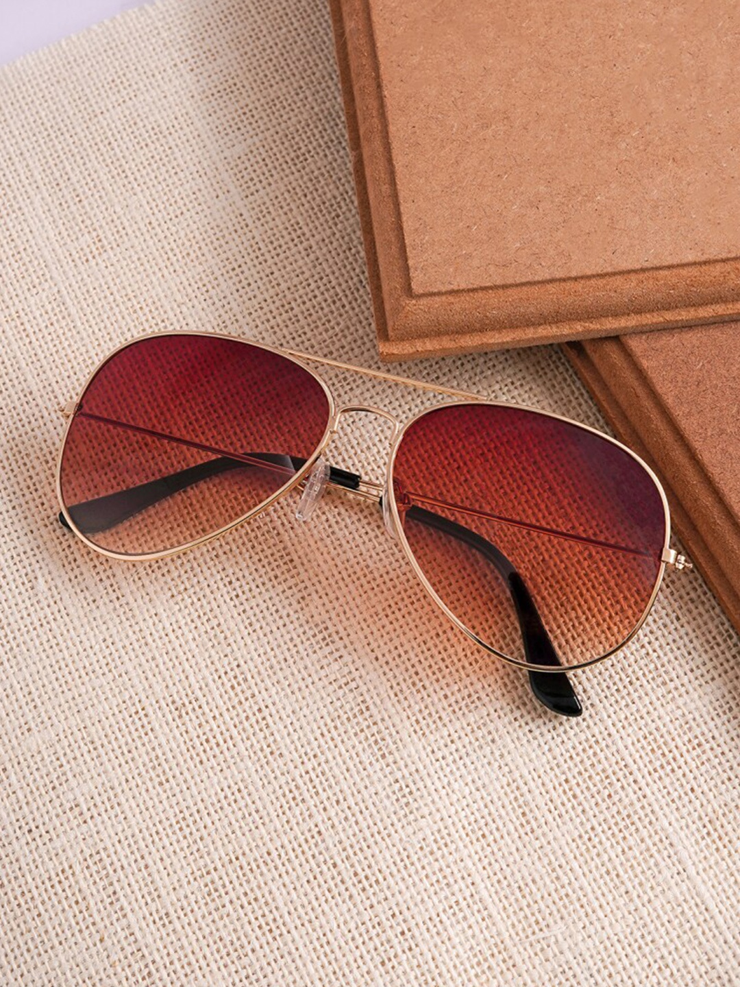 

JOKER & WITCH Men Aviator Sunglasses with UV Protected Lens JWSG116, Brown