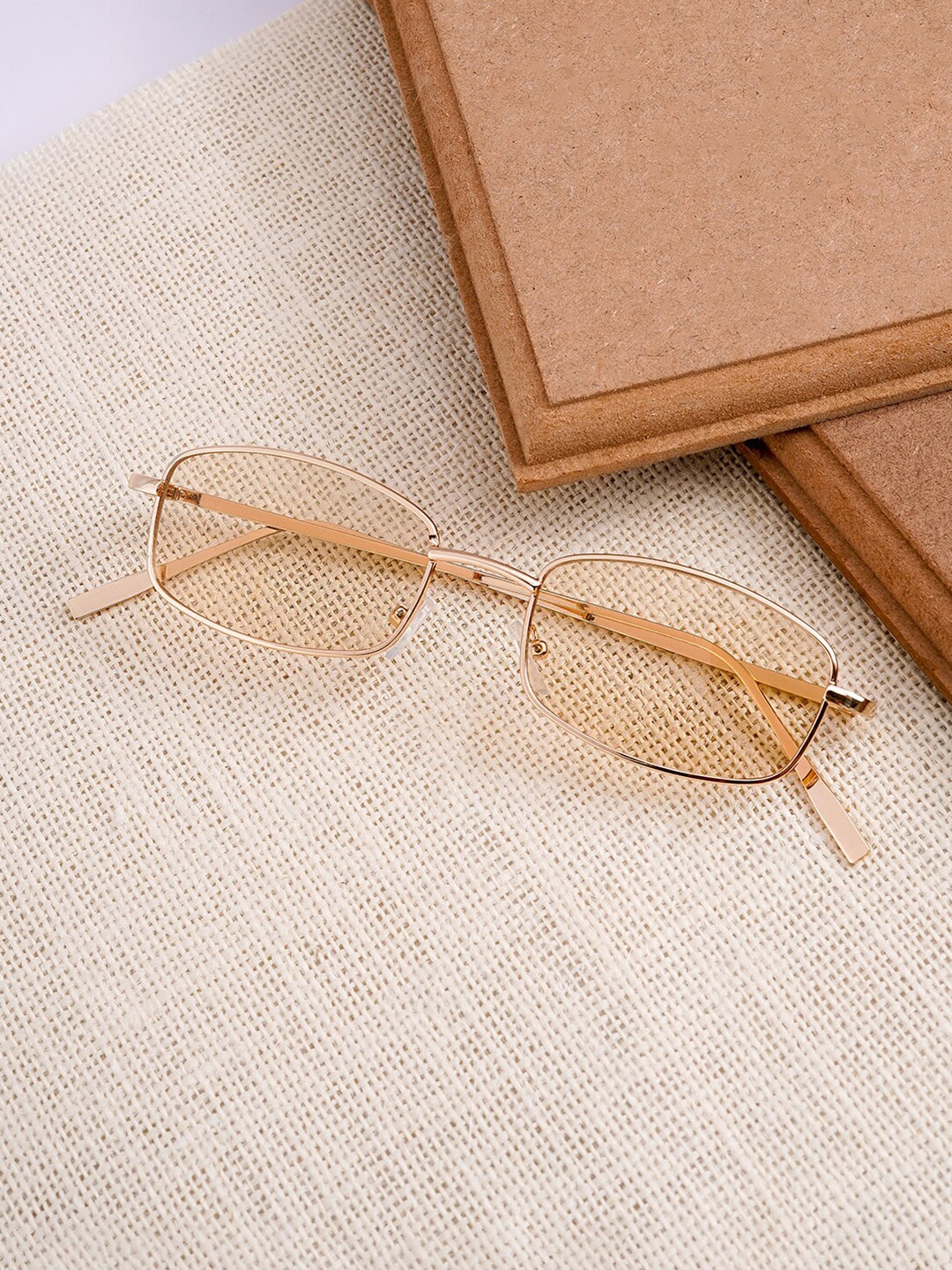 

JOKER & WITCH Unisex Rectangle Sunglasses JWSG106, Brown