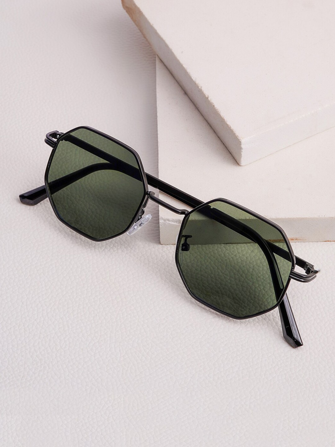 

JOKER & WITCH Men Octagon Sunglasses JWSG102, Green