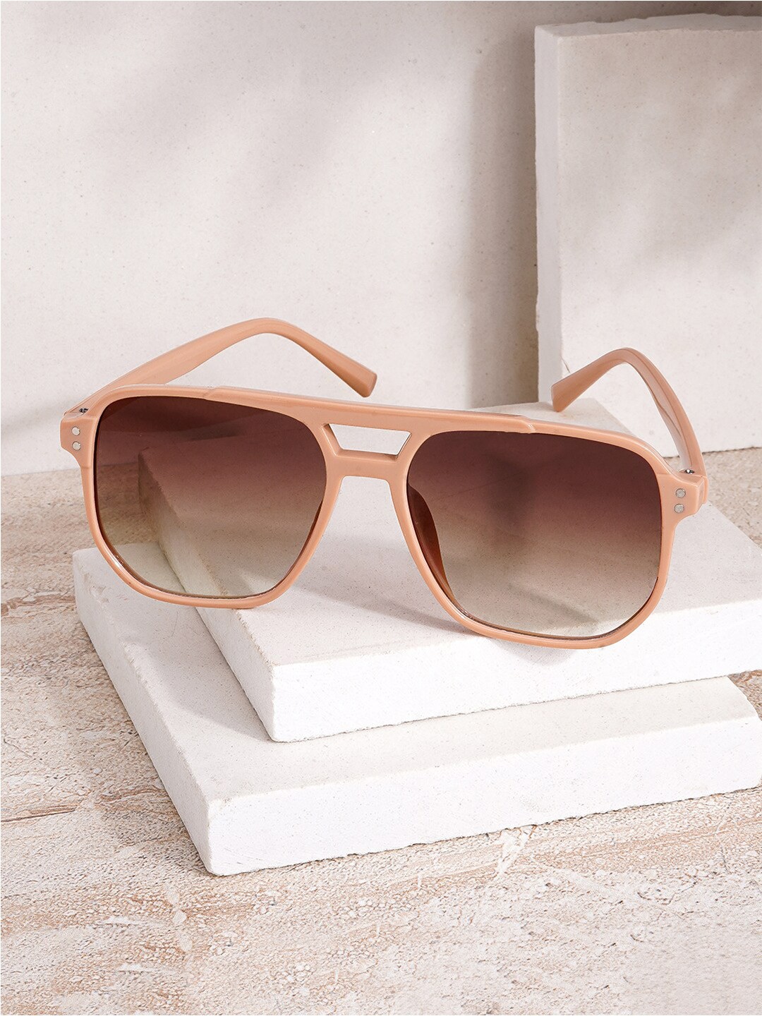 

JOKER & WITCH Unisex Aviator Sunglasses JWSG133, Beige