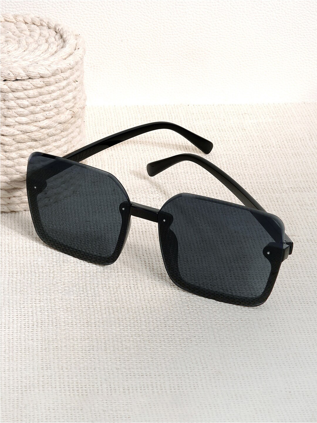 JOKER & WITCH Women Oversized Sunglasses JWSG60, Black