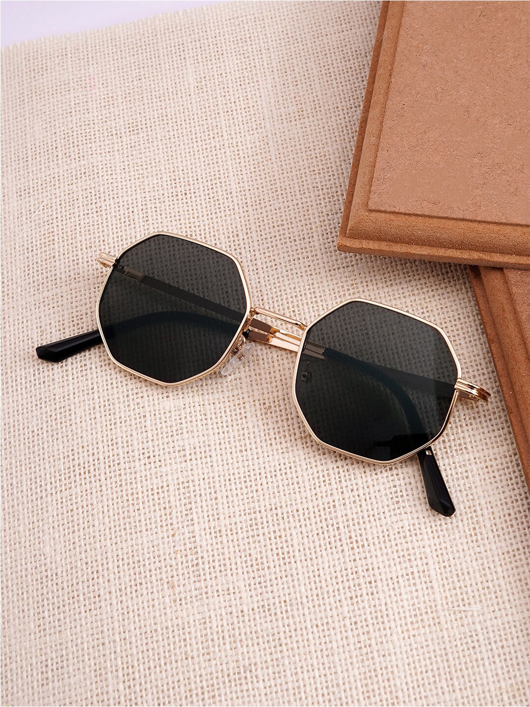 

JOKER & WITCH Men Octagon Sunglasses JWSG100, Black