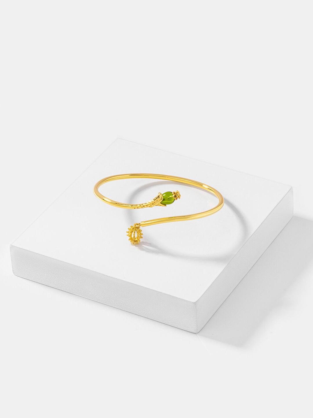 

SHAYA Parodia Bloom 925 Sterling Silver Gold-Plated Bangle-Style Bracelet