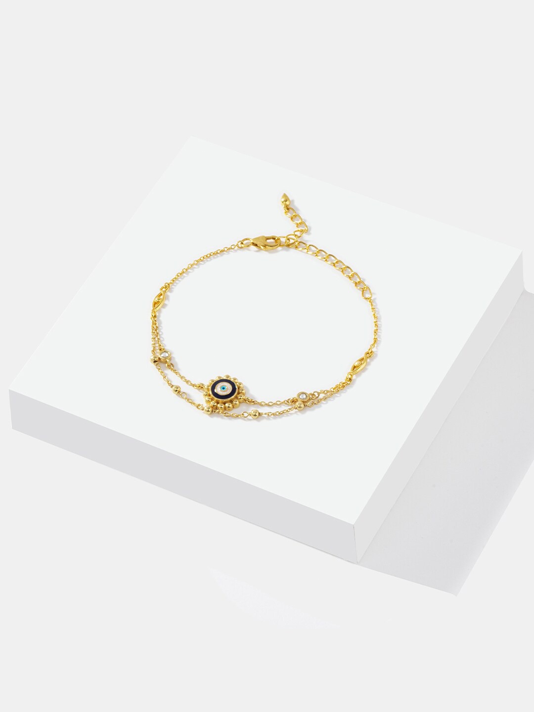 

SHAYA 925 Sterling Silver Gold-Plated Urja Evil Eye Bracelet