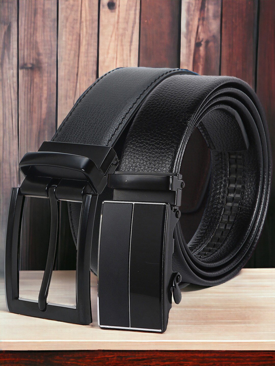 

CRUSSET Set Of 2 PU Formal Belt, Black