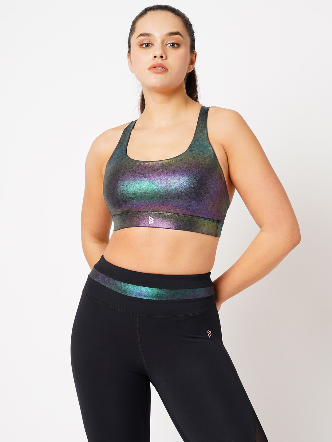 

BODD ACTIVE Full Coverage Heavily Padded Yoga Workout Bra With All Day Comfort, Black