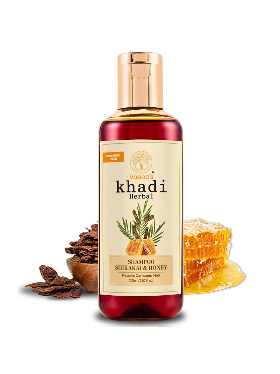 

Vagads Herbal Shikakai & Honey Shampoo - 210ml, Brown